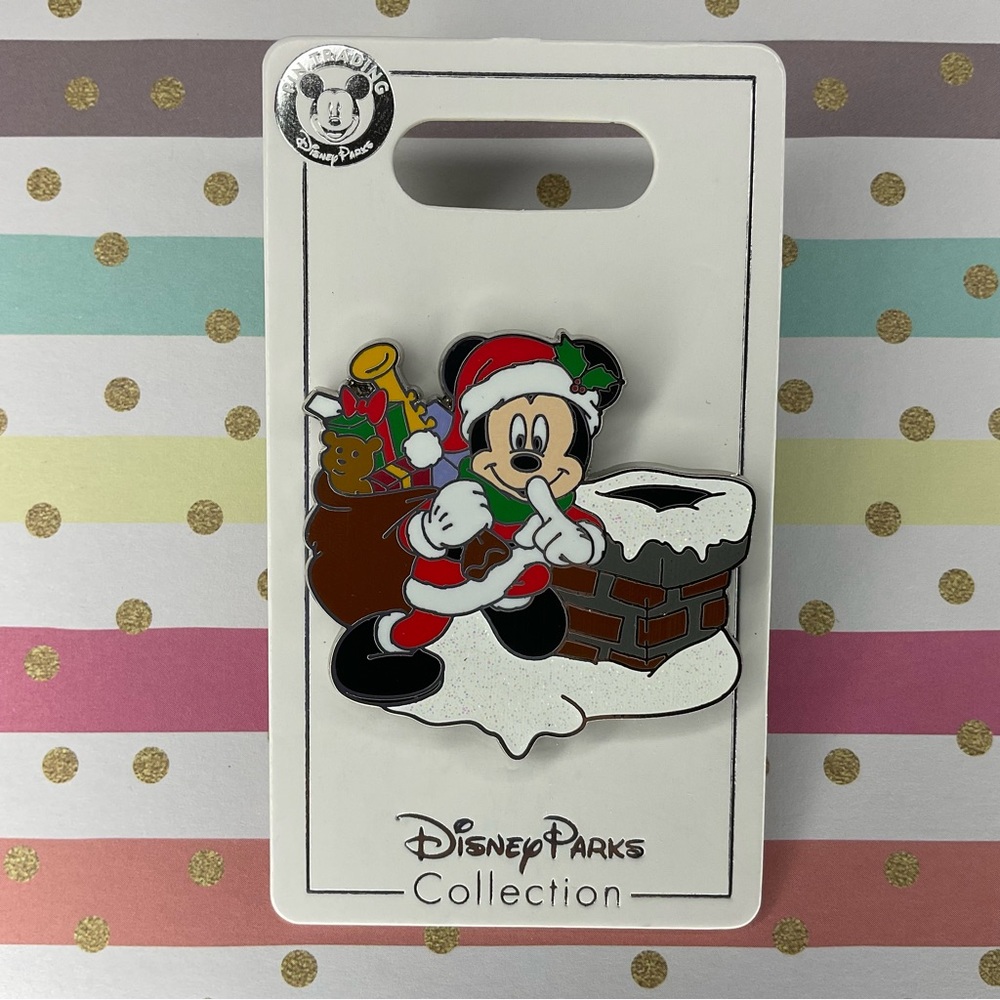 Santa Presents Chimney Mickey Mouse Disney Pin